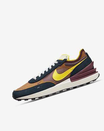 Nike Waffle One SE Azul Marino Blancos Amarillos | MX 2403